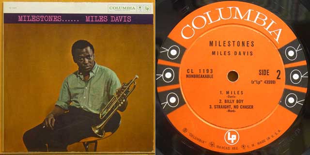 Miles Davis“Milestones”の完全オリジナルはレーベルに“Miles”と誤記